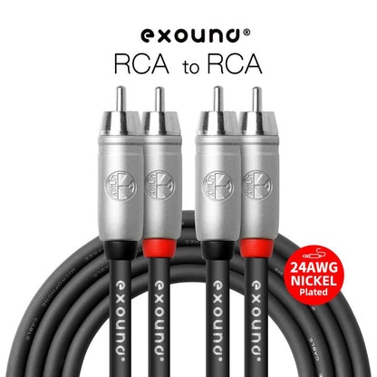 Exound Twin RCA Phono to Twin RCA Phono Interconnect Audio Cable