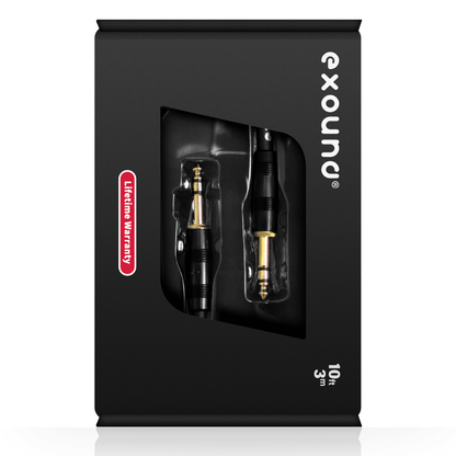 Exound Twin 6.35mm (1/4″) TRS Jack Balanced Audio Cable Packaging Box