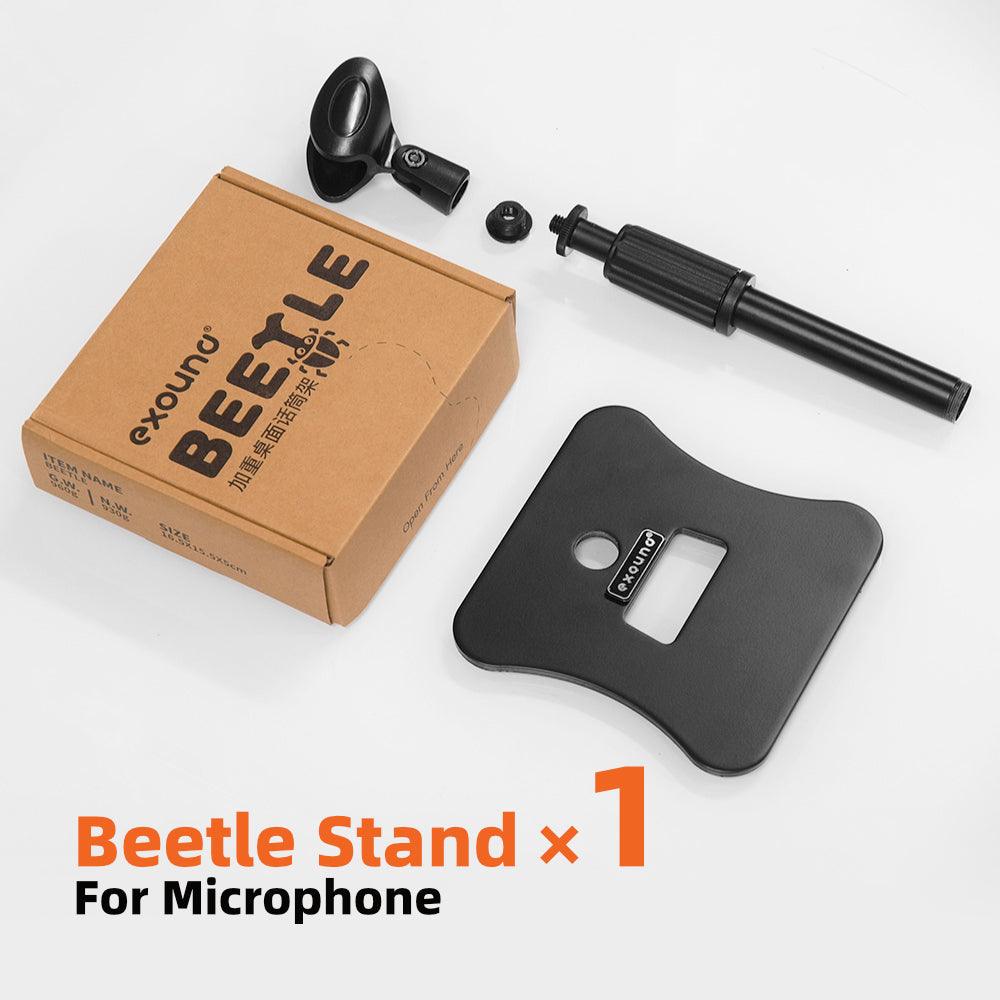 Exound Beetle Desktop Mic & Speaker Stand Single Pack