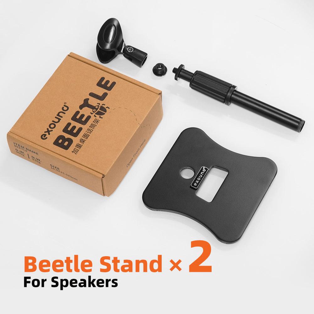 Exound Beetle Desktop Mic & Speaker Stand Duo Pack